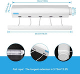 Extendable clothesline - Retractable clothesline - 5 lines of 3.75 m each - Roll-up clothesline V1188-MS101-03226-1