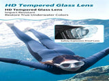 High definition tempered glass scuba diving low volume diving mirror,white V1363-OS-16-WHITE
