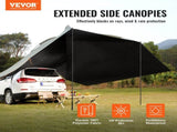 Vehicle Awning, Large 10' x 7' Shade Coverage Car Side Awning, PU2000mm UV50 Car Awning with V952-QCCPBXS10X7FJ8FWTV0