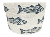 Set 3 Assorted Fish / Stripe Planters w Hole Plug 14cm V637-88742PLN
