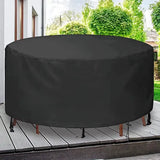 1 Piece Round Patio Cover, Waterproof UV-Resistant Outdoor Furniture Protector for Garden V1189-LC-HW-00239