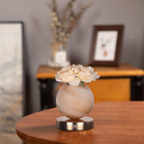 Champagne Dreamy Rose Planet Lamp Night Light - Elegant 21cm USB-Charged 3-Color Touch Dimming Decor V888-ELOSUNG21555