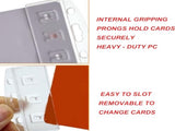 Card holder ring for Yoto card set, 3 keychain loops and 10 hanging tabs Removable card holder V1189-WXFBOL-10-1