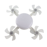 Ceiling Fan with and Remote E26 E27 3 Speeds 3 Colors 2 Timers Quiet Foldable Modern LED Fan V1294-YM0901-3119250023612