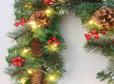 Christmas Garland With 50 Led Lighting Artificial Christmas Fir Garland Decorative For Stairs V1294-YM0714-10310020