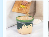 Trash Can Wastebasket Recycle Bin Cute Bear Pattern Large Capacity for Bathroom Bedroom Kitchen V1294-YM0716-3117220107211