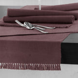 100% COTTON Ribbed Table Runner Nostalgia Rose 45 x 200cm V442-GNA-TABLER-RIBBED-200CM-NOSTALGIAROSE