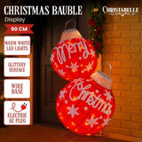 Christabelle Oversized Christmas Bauble Display Warm White LED Lights Indoor Outdoor Holiday De 112_MHA608