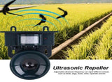 Solar Powered PIR Motion Sensor Ultrasonic Pest Repeller Bird Dog Cat Fox Mouse Chaser V1294-YM0901-JYA03136