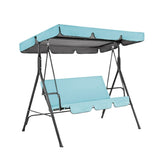 3 Seater Patio Swing Canopy And Cushion Cover Set, Waterproof Dustproof Outdoor Furniture Protector, V1369-AZ3-W-15190