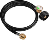 5 FT Hose Adapter with Tank Gauge for Weber Q1200, 1000 Grill, 1 lb to 20 lb V1188-CYX-DP-290