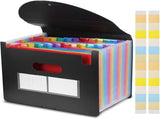 File Organizer - 24-pocket expandable folder - A4 size accordion folder - expandable file organizer V1259-DP01-BO-177