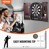 VEVOR Dartboard and Cabinet Set Complete with All Accessories Easy Assembly V952-DZTZZXB00000FQ0DMV9
