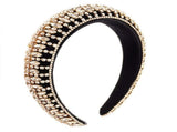 Rhinestone Crystal Padded Headbands for Women Colorful Rhinestone Embellished Velvet Hairband Shinny V1192-AZ-W-17480