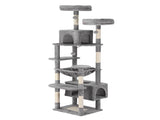 i.Pet Cat Tree 184cm Tower Scratching Post Trees Scratcher Condo House Light Grey PET-CAT-L184-LTGR