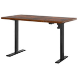 Artiss Standing Desk Motorised Rustic Brown 140CM HASD-114G-BKDF-RBDB-140