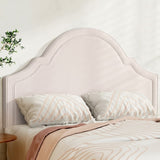 Artiss Bed Frame Bed Head Headboard Queen Velvet IRIS Beige BED-HEAD-IRIS-Q-BG