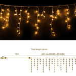 32M Christmas Lights Icicle Light 960 LED Warm White Jingle Jollys XM-LED-960-IC-WW-40M-SLA