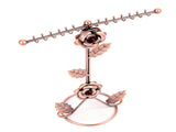 Jewelry Stand Elegant 3D Rose Style Stable Electroplated Metal Jewelry Holder for Necklaces V1294-YM0901-3117260014011