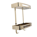Bathroom Floating Shelves 304 Stainless Steel 2 Tier Wall Mounted Over Toilet Bathroom Shelves V1294-YM0901-3112240039811