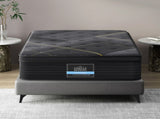 35cm Giselle Mattress Single Bed Bamboo Pocket Firm Foam MATTRESS-E-MIDNIGHT-35-S