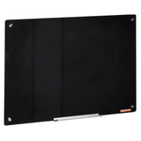 Magnetic Glass Whiteboard 36 x 24 Inch Frameless Dry Erase Board Wall Mounted White Glass Board with V767-VVR-CXGCBLBGHBL3VB8RKV0