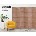 Artiss 8 Panel Room Divider Screen 326x170cm Woven Natural RD-C-8001-8P-NT