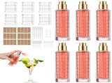 6PCS Cocktail Atomizer Spray Bottle Set with Filling Tools and Labels, Glass Atomizer Spray Bottle, V1192-AZ-W-18375