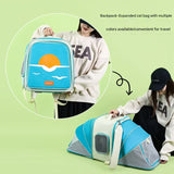 Expandable Pet Carrier Backpack for Cats & Small Dogs - Breathable Mesh, Multiple Entrances V888-ELOSUNG29216