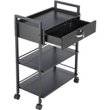 VEVOR Beauty Salon Trolley Cart, 3-Tier Hair Salon Stations Cabinet for Stylist with Lockable V952-SLTCCTKHS1CMNOC7HV0