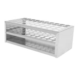 Stainless Steel Tube Rack for Laboratory Storage with Compact Design and Secure Placement V1369-AZ3-W-18351