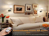 Battery Operated Wall Sconce Set of 2, LED, 13000mAh Rechargeable, Remote Dimmable V1263-JX-5777