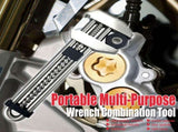 Multitool Adjustable Wrench Portable Stainless Steel Multi-Function Wrench with Bottle Opener, V1232-WNBS001