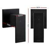 Cefito Shower Twins Tap Wall Bath Taps Brass Hot Cold Basin Bathroom Black SHOWER-A2-TAP-BK