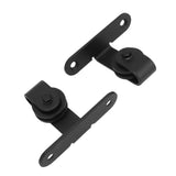 Mini Black Sliding Barn Door Hardware Roller Set Barn Door Lift Rail Accessories for Cabinet V1294-YM0901-3114230086611