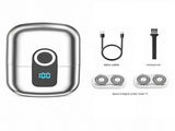 Silver Mini Portable Electric Shaver for Men and two set of spare integral blades - Floating Heads, V888-ELOSUNG56150-6