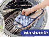 10 Pairs Washable House Slippers for Guests, Disposable Indoor Slipper with Thick Sole, Non Slip V1259-DP01-A-868