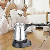 Electric Turkish Coffee Pot 500ml Stainless Steel Turkish Coffee Maker M Size V1263-JX-5679
