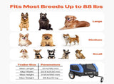 Dog Bike Trailer, Supports up to 40 kg, Pet Cart Bicycle Carrier for Small & Large Dogs, Easy V952-TCSCWZXCTC88AW1LH001V0