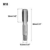 2Pcs M18-X1.5 Tap Rh Threading Tool M18- X 1.5Mm Metric Thread Tap Right Hand M18- X 1.5 Tool Set V1189-LWWAL-20260327-04208