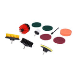 11PCS Drill Brush Attachment Power Scrubber Polishing Pad for Wall Cleaning Ground Dust Removal V1294-YM0901-3114210067011