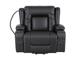 Artiss Power Lift Recliner Chair Massage and Heat for Elderly, Electric Sofa Reclining Chair RECLINER-A5-UB-PU-BK-AB