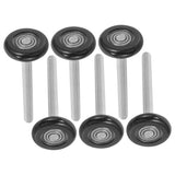 6pcs Nylon Garage Door Rollers with Stem for Door Replacement Hardware V1369-AZ3-W-18334
