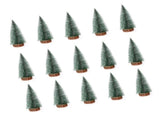 15 Pcs Miniature Xmas Tree White Snow Home Decoration Multi Purpose Desktop Mini Pine Tree for V1294-YM0901-3115240110011