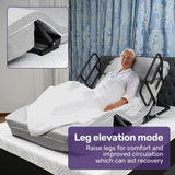 Equipmed Electric Adjustable Bed, Backrest and Leg Adjustment German-Engineered Power Lifting with V219-HBRELEEQBD5A