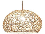Rattan Chandelier Pendant Light Hand Woven Bamboo Lampshade, 25 cm V1189-WXF-521-0088