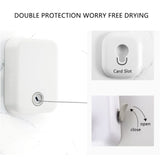 Retractable Clothes Line,No Punching Wall Mounted Heavy Duty Retractable Clothesline Laundry Line V1370-AZ4-05675