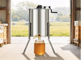 Honey Extractor, 2 Frame Manual Honey with Transparent Lid, Stainless Steel Honeycomb Drum V952-SDYMJJPBXG13SWI9S001V0