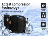 GECKO 57L Portable Camping Bar Fridge with Freezer 12V/24V, Black V219-CAPFOFGEKA06B