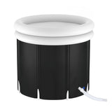 Weisshorn Portable Ice Bath Tub 70X80CM Inflatable Folding Bathtub Spa Massage ICE-TUB-70X80-BK